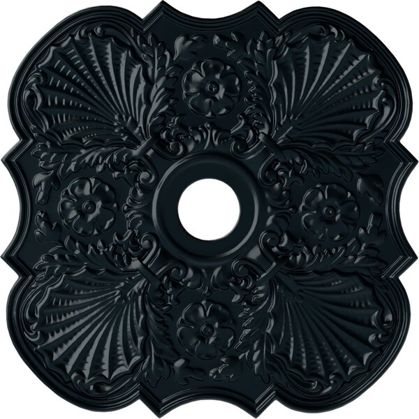 Ekena Millwork Flower Ceiling Medallion (Fits Canopies up to 6 1/4"), 29"OD x 3 5/8"ID x 1 3/8"P, Night Shade CM29FWNSF - main